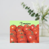 Postale Carte de recette - Tomates (Debout devant)