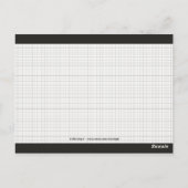 Postale Carte de recette tranche de gâteau (Dos)