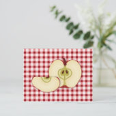 Postale Carte de recettes Apple (Debout devant)