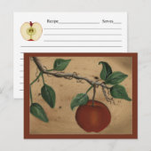 Postale Carte de recettes Apple Orchard (Devant / Derrière)