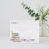 Postale carte de recettes de boules de cuisson (Debout devant)