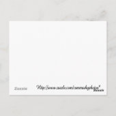 Postale carte de recettes de boules de cuisson (Dos)