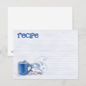 Postale carte de recettes de cacao chaud (Devant / Derrière)