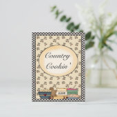 Postale Carte de recettes de cuisine de campagne (Debout devant)