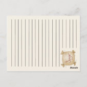 Postale Carte de recettes de cuisine de campagne (Dos)