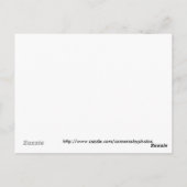 Postale carte de recettes de cupcake (Dos)