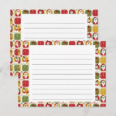 Postale Carte de recettes de la saison des fêtes (Devant / Derrière)