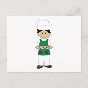 Postale Carte de recettes de pizza