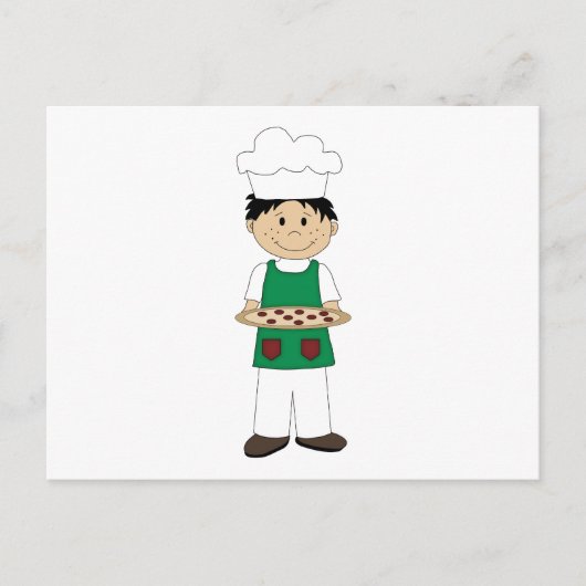 Postale Carte de recettes de pizza (Devant)