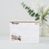 Postale carte de recettes des chefs snowmen (Debout devant)