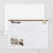 Postale carte de recettes des chefs snowmen (Devant / Derrière)