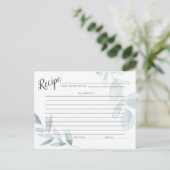 Postale CARTE DE RECETTES | Eucalyptus bleu-dusté (Debout devant)