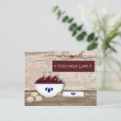 Postale Carte de recettes Faith Hope Love (Debout devant)