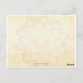 Postale carte de recettes grand-mère vieux look (Dos)