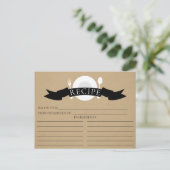 Postale Carte de recettes moderne Fête des mariées Kraft (Debout devant)