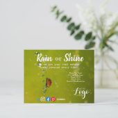 Postale Carte de recommandation de client pour l'agence im (Debout devant)