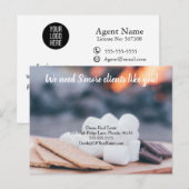 Postale Carte de recommandation immobilière S’more pour de (Devant / Derrière)