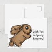 Postale Carte de récupération Bunny (Devant / Derrière)