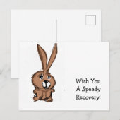 Postale Carte de récupération de lapin (Devant / Derrière)