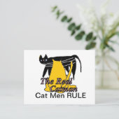 Postale Carte de règle pour hommes chats (Debout devant)