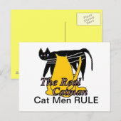 Postale Carte de règle pour hommes chats (Devant / Derrière)