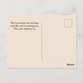 POSTALE CARTE DE RELOCALISATION EN TÊTE HAUT (Dos)