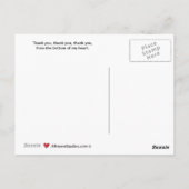 Postale Carte de remerciement (Dos)