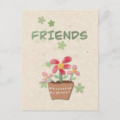 Postale Carte de remerciement à mes amis (Devant)