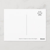 Postale Carte de remerciement amicale pour Labrador noir (Dos)