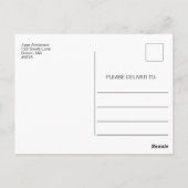 Postale Carte de remerciement arc-en-ciel de la fierté (Dos)