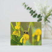 Postale Carte de remerciement Bumblebee (Debout devant)