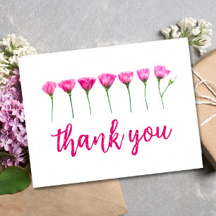 Postale Carte de remerciement – Conception florale pour 65