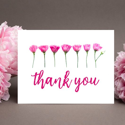 Postale Carte de remerciement – Conception florale pour 75