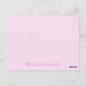 Postale Carte de remerciement Cupcake Rose Vert 2 (Dos)