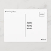 Postale Carte de remerciement d'âne mignon (Dos)