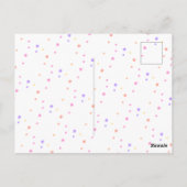 Postale Carte de remerciement d'anniversaire avec tableau  (Dos)