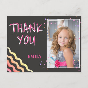 Postale Carte de remerciement d'anniversaire Photo Tableau