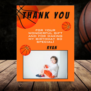 Postale Carte de remerciement d'anniversaire pour le sport