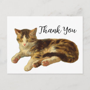 Postale Carte de remerciement d'art vintage victorien de c