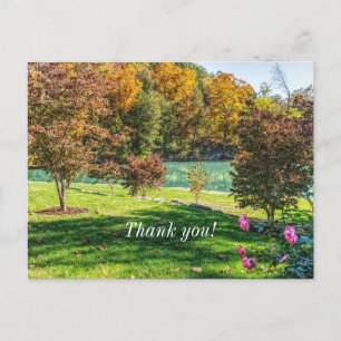 Postale Carte de remerciement d'automne à Dogwood