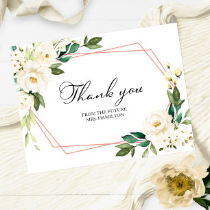 Postale Carte de remerciement de Baby Shower de mariage gé
