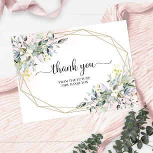 Postale Carte de remerciement de Baby Shower de mariage gé