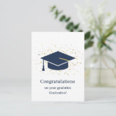 Postale Carte de remerciement de fin d'études (Debout devant)