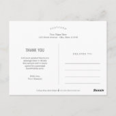 Postale Carte de remerciement de fin d'études classique (Dos)