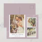 Postale Carte de remerciement de mariage (Devant / Derrière)