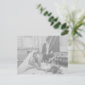 Postale Carte de Remerciement de Mariage à Script Minimali (Debout devant)