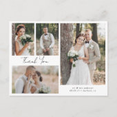 Postale Carte de remerciement de mariage de calligraphie d (Devant)