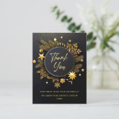 Postale Carte de remerciement de Noël pour entreprise (Debout devant)