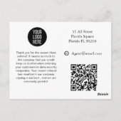 Postale Carte de Remerciement de Référence Immobilière – M (Dos)