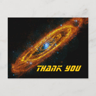 Postale Carte de remerciement d'étoiles d'Andromède